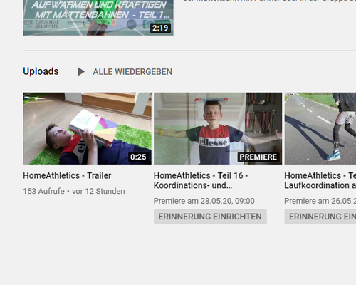 HomeAthletics - Training Zuhause